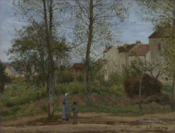 Camille Pissarro Painting - landscape near louveciennes 2 1870 Camille Pissarro